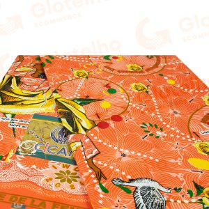 Pagne officiel du 8 Mars 2026 Cameroun 6 Yards Orange